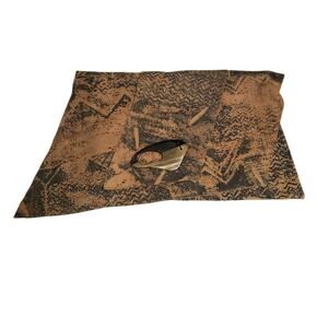 Lisandro Sarasola Suede + Genuine Horn Tribal Fold Over Clutch Aztec Artsy Boho
